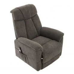 Loftscape Fauteuil TV Loccota en Microfibre Gris Foncé - Confort Suprême