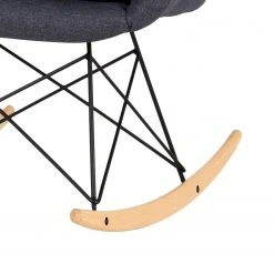 Fauteuil à bascule Emma en tissu anthracite et chêne massif – Tenzo -Pas Cher Fauteuils Magasin 1000144177 181116 14395611 GALLERYIMAGES P000000001000144177