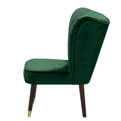 Jack & Alice Fauteuil Sunlands - Velours Vert foncé - Fauteuil 1 place élégant et confortable -Pas Cher Fauteuils Magasin 1000145881 181214 17241300172 GALLERYIMAGES P000000001000145881