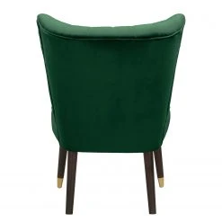 Jack & Alice Fauteuil Sunlands - Velours Vert foncé - Fauteuil 1 place élégant et confortable -Pas Cher Fauteuils Magasin 1000145881 181214 17241300173 GALLERYIMAGES P000000001000145881