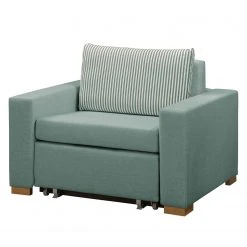 Fauteuil Convertible Latina XVII en Tissu Gris Menthe par Maison Belfort