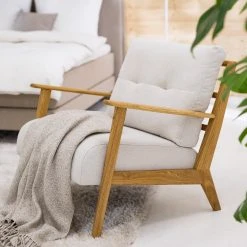 Fauteuil TIMON Tissu Saia Beige - Studio Copenhagen - Fauteuil 1 place -Pas Cher Fauteuils Magasin 1000156463 220429 022 MOOD DETAILS P000000001000156463 mood
