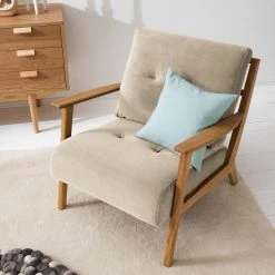 Fauteuil TIMON en velours Shyla beige - Studio Copenhagen - Design et Confort Moderne -Pas Cher Fauteuils Magasin 1000156472 190516 09281800086 MOOD GALLERYIMAGES P000000001000156472 mood