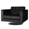 Fredriks Fauteuil pivotant Chelsea III - Microfibre noire - Confort moderne -Pas Cher Fauteuils Magasin 1000156547 190215 12582400429 IMAGE P000000001000156547