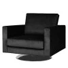Fredriks Fauteuil Portobello III Pivotant en Microfibre Tissu Tond Noir - Confort Élégant pour Salon -Pas Cher Fauteuils Magasin 1000156661 190215 12594501345 IMAGE P000000001000156661