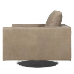 Fredriks Fauteuil pivotant Portobello IV en Cuir Véritable Gris Clair - Fauteuil 1 Place -Pas Cher Fauteuils Magasin 1000156668 190215 12595101411 GALLERYIMAGES P000000001000156668