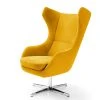 Fauteuil Crawley en Microfibre Jaune Moutarde - Confort & Stylo Loftscape -Pas Cher Fauteuils Magasin 1000157338 190320 11533200007 IMAGE P000000001000157338