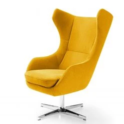 Fauteuil Crawley en Microfibre Jaune Moutarde - Confort & Stylo Loftscape