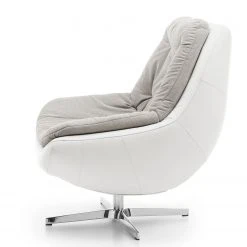 Fauteuil Roxana Loftscape - Imitation Cuir ou Tissu Blanc Gris - Confort Moderne -Pas Cher Fauteuils Magasin 1000157339 190320 11533300016 GALLERYIMAGES P000000001000157339