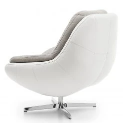 Fauteuil Roxana Loftscape - Imitation Cuir ou Tissu Blanc Gris - Confort Moderne -Pas Cher Fauteuils Magasin 1000157339 190320 11533400018 GALLERYIMAGES P000000001000157339