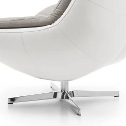 Fauteuil Roxana Loftscape - Imitation Cuir ou Tissu Blanc Gris - Confort Moderne -Pas Cher Fauteuils Magasin 1000157339 190320 11533400019 GALLERYIMAGES P000000001000157339