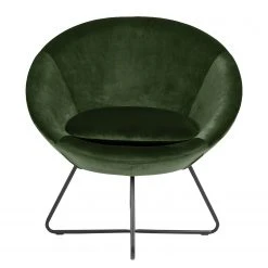 Jack & Alice Fauteuil design Eicken en Velours Vert vieilli - Confort et élégance pour votre salon -Pas Cher Fauteuils Magasin 1000159499 190320 12030500057 GALLERYIMAGES P000000001000159499
