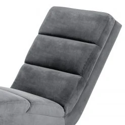 Chaise relax Jack & Alice Seaham en velours gris foncé - Confort et élégance -Pas Cher Fauteuils Magasin 1000159503 190320 12030600096 GALLERYIMAGES P000000001000159503