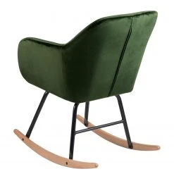 Mørteens Fauteuil à bascule Bolands II - Velours/Métal - Vert sapin -Pas Cher Fauteuils Magasin 1000163171 190315 15245300034 GALLERYIMAGES P000000001000163171