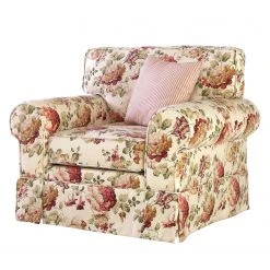 Ridgevalley Fauteuil Rubik - Coton Blanc Crème - Fauteuil 1 Place Confortable et Élégant