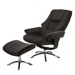 Fredriks Fauteuil de relaxation La Para II avec repose-pieds - Microfibre Gris - Confort Optimal -Pas Cher Fauteuils Magasin 1000176581 191125 07411300003 DETAILS P000000001000176581