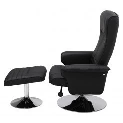 Fredriks Fauteuil de relaxation Devato avec repose-pieds - Imitation cuir noir - Confort optimal -Pas Cher Fauteuils Magasin 1000176582 191125 07411400012 DETAILS P000000001000176582