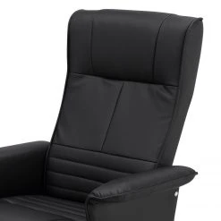 Fredriks Fauteuil de relaxation Devato avec repose-pieds - Imitation cuir noir - Confort optimal -Pas Cher Fauteuils Magasin 1000176582 191125 07411400013 DETAILS P000000001000176582