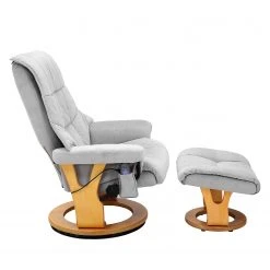 Fauteuil massant Modoform Tanunda avec repose-pieds en microfibre gris -Pas Cher Fauteuils Magasin 1000176584 191125 07411400020 DETAILS P000000001000176584