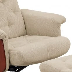Fredriks Fauteuil de Relaxation Roumont avec Repose-Pieds en Microfibre Crème | Confort Optimal -Pas Cher Fauteuils Magasin 1000176597 191223 09222100005 DETAILS P000000001000176597