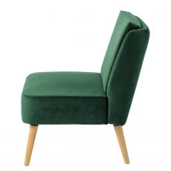 Mørteens Fauteuil Papicu - Velours - Vert foncé - Fauteuil 1 place élégant et confortable -Pas Cher Fauteuils Magasin 1000176649 201026 16351100003 DETAILS P000000001000176649