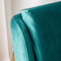 Mørteens Fauteuil Karnup - Velours Bleu Pétrole, Confort et Élégance -Pas Cher Fauteuils Magasin 1000176657 210401 16112600009 DETAILS P000000001000176657