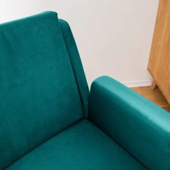 Mørteens Fauteuil Karnup - Velours Bleu Pétrole, Confort et Élégance -Pas Cher Fauteuils Magasin 1000176657 210401 16113200012 DETAILS P000000001000176657