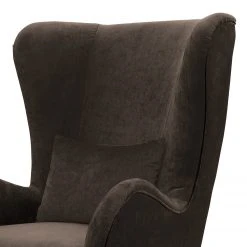 Jack & Alice Fauteuil Pillig - Velours Marron Foncé, Fauteuil 1 Place sans Repose-Pieds -Pas Cher Fauteuils Magasin 1000179110 190911 09323100206 DETAILS P000000001000179110