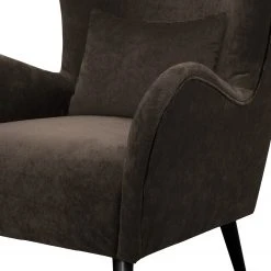 Jack & Alice Fauteuil Pillig - Velours Marron Foncé, Fauteuil 1 Place sans Repose-Pieds -Pas Cher Fauteuils Magasin 1000179110 190911 09323100207 DETAILS P000000001000179110