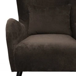 Jack & Alice Fauteuil Pillig - Velours Marron Foncé, Fauteuil 1 Place sans Repose-Pieds -Pas Cher Fauteuils Magasin 1000179110 190911 09323100208 DETAILS P000000001000179110