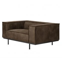 Fauteuil Kups I - Velours - Tissu composite Esha: Nougat - Confort élégant