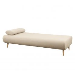 Chaise relax Bockel en tissage à plat couleur crème - Mørteens
