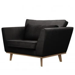 Fauteuil Lauwe I en Tissu Noir - Mørteens - Confort et Élégance