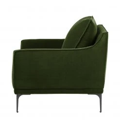 Studio Copenhagen Fauteuil Pouch - Velours - Vert foncé, Fauteuil 1 place design et confortable -Pas Cher Fauteuils Magasin 1000179430 200207 10241700023 DETAILS P000000001000179430