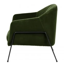 Fauteuil Lubz Velours Vert Foncé 1 Place par Studio Copenhagen - Design et Confort -Pas Cher Fauteuils Magasin 1000179434 200207 10241800051 DETAILS P000000001000179434