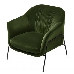 Fauteuil Lubz Velours Vert Foncé 1 Place par Studio Copenhagen - Design et Confort -Pas Cher Fauteuils Magasin 1000179434 200207 10241800053 DETAILS P000000001000179434