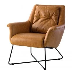 Fauteuil Pimentas en Cuir Marron par Studio Copenhagen - Confort et Élégance