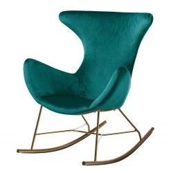 Fauteuil Cabuya en Velours Bleu Pétrole par Jack & Alice - Confort et Style