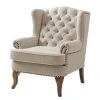 Fauteuil Noda Crème - Maison Belfort - Tissu Haut de Gamme