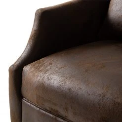 Maison Belfort Fauteuil Coomera - Aspect cuir vieilli marron - Confort premium - Fauteuil 1 place -Pas Cher Fauteuils Magasin 1000179524 200110 11543100030 DETAILS P000000001000179524