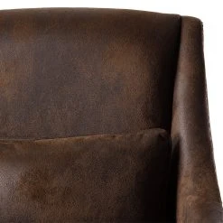 Maison Belfort Fauteuil Coomera - Aspect cuir vieilli marron - Confort premium - Fauteuil 1 place -Pas Cher Fauteuils Magasin 1000179524 200110 11543100031 DETAILS P000000001000179524