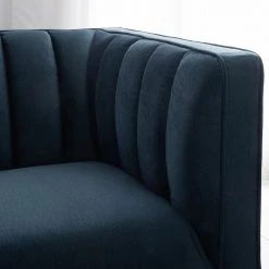 Fauteuil Borlo Bleu Marine - Confort élégant pour votre salon | Jack & Alice -Pas Cher Fauteuils Magasin 1000180145 201030 05552700031 DETAILS P000000001000180145