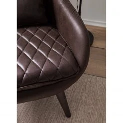 Fauteuil Belrose I en Imitation Cuir - Marron Foncé - Confort et Style par Ars Manufacti -Pas Cher Fauteuils Magasin 1000180872 200723 13374000005 DETAILS P000000001000180872