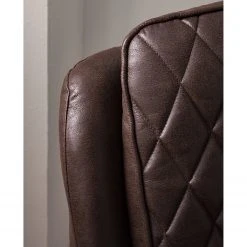 Fauteuil Belrose I en Imitation Cuir - Marron Foncé - Confort et Style par Ars Manufacti -Pas Cher Fauteuils Magasin 1000180872 200723 13374100007 DETAILS P000000001000180872