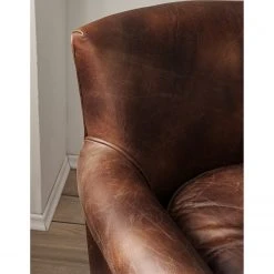 Fauteuil Katira en Cuir Marron - Confort et Élégance | Maison Belfort -Pas Cher Fauteuils Magasin 1000180876 200723 13375000019 DETAILS P000000001000180876