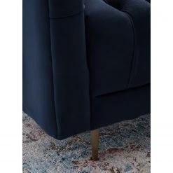 Jack & Alice Fauteuil Reynella - Velours Bleu marine - Fauteuil 1 place élégant et confortable -Pas Cher Fauteuils Magasin 1000180878 210202 11335400006 DETAILS P000000001000180878
