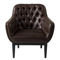 Fauteuil Jundiai en Imitation Cuir Marron Foncé - Confort et Style par Ars Manufacti -Pas Cher Fauteuils Magasin 1000180881 200708 10523400040 DETAILS P000000001000180881