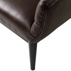 Fauteuil Jundiai en Imitation Cuir Marron Foncé - Confort et Style par Ars Manufacti -Pas Cher Fauteuils Magasin 1000180881 200708 10523600045 DETAILS P000000001000180881