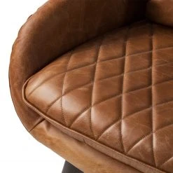 Fauteuil Belrose II en Cuir Véritable Cognac | Ars Manufacti | Fauteuils 1 Place -Pas Cher Fauteuils Magasin 1000180883 200708 10524100054 DETAILS P000000001000180883
