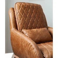 Fauteuil Belrose II en Cuir Véritable Cognac | Ars Manufacti | Fauteuils 1 Place -Pas Cher Fauteuils Magasin 1000180883 200723 13375900028 DETAILS P000000001000180883